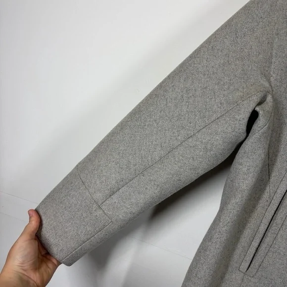 J Crew Melton Wool Swing Coat Size 8 - Picture 9 of 13